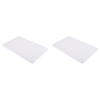 2PK Appetito Pe Cutting Board Home Kitchen Cooking 25x40cm - White