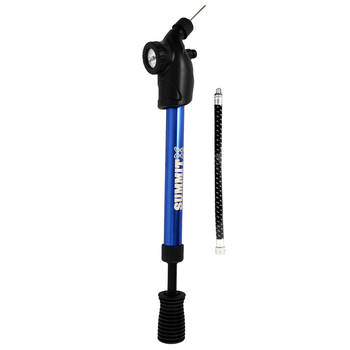Summit Aluminium Pump & Gauge - Blue