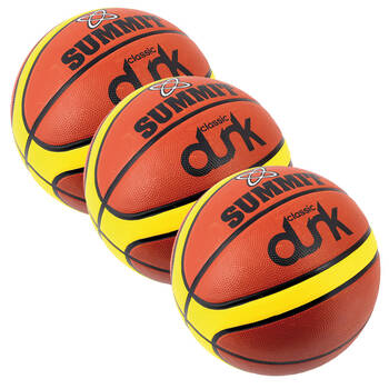 3x Summit Dunk Rubber Basketball - Size 3