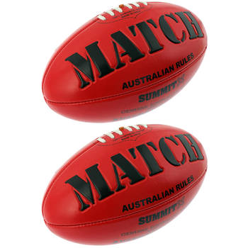 2PK   Match AFL Ball Red