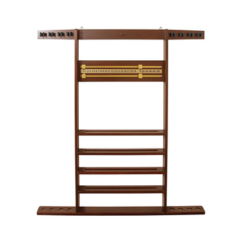 Formula Sports Combi Billard Pool Cue Wall Rack Walnut 105cm