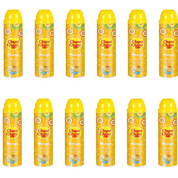 12PK Chupa Chups Room Spray Air Freshener 300ml Mango - Yellow