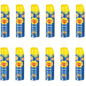 12PK Chupa Chups Room Spray Air Freshener 300ml Cola - Blue