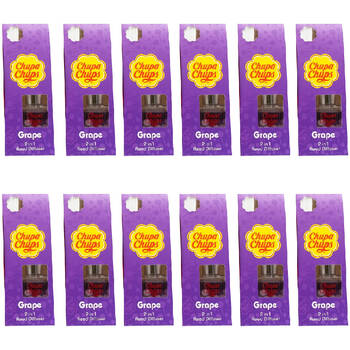 12PK Chupa Chups 30ml 2in1 Candy-Scented Reed Diffuser - Assorted 