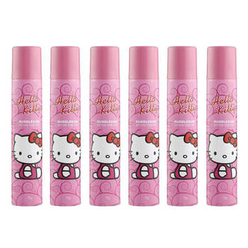 6PK Hello Kitty Kids Body Mist Spray Bubblegum 75g Daily Fragrance