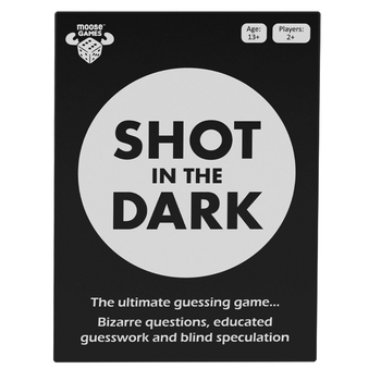 Moose Games Shot In The Dark Guessing Card Game Adult/Kids Toy 13y+