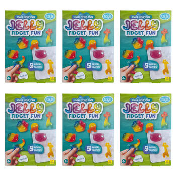 6PK Boyle Make Your Own Jelly Fidget Fun Project Kit Kids DIY Craft 6y+ Animal