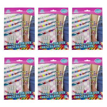 6PK Boyle Personalized Bracelet Tie Dye Project Kids DIY Craft Kit 8y+