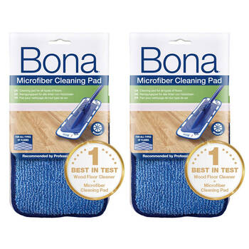 2PK Bona Microfibre Cleaning Pad