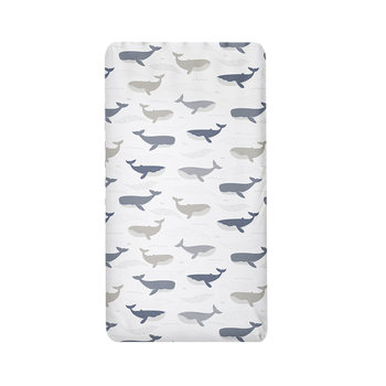 Lolli Living Baby/Newborn Cot Fitted Sheet Oceania Whales