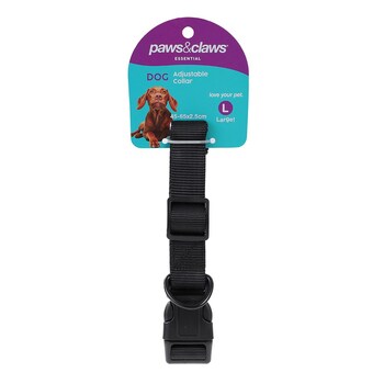 Paws & Claws Adjustable Dog Collar 46-65cmx2.5cm Large