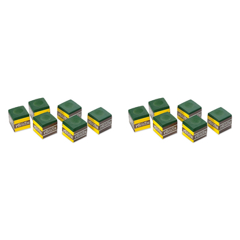 2x 6pc Formula Sports Pioneer Cue Chalk Square - Green