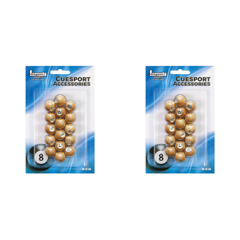 2PK Formula Sports Wood Kelly Pool Marbles Billiard Accessory