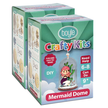 2x Crafty Kits DIY Hanging Mermaid Dome Arts/Craft Set Kids 6y+