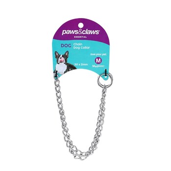 Paws & Claws 50cm Chain Dog Collar M