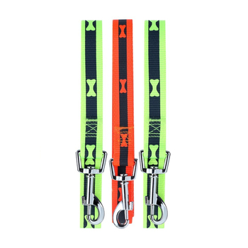 3PK Paws & Claws 150x2cm Reflective Lead w/ Bone Print - Assorted