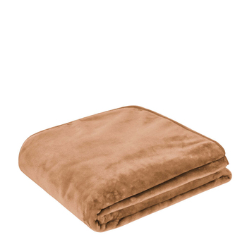 J Elliot Home Mink Polyester 800GSM Queen Blanket - Pecan