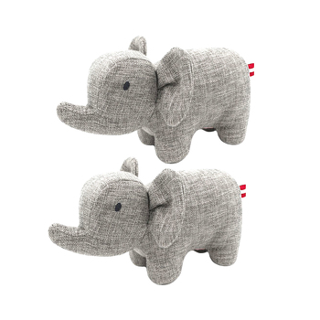 2PK Louie Living Urban Pet/Dog/Cat Toy Eric the Elephant