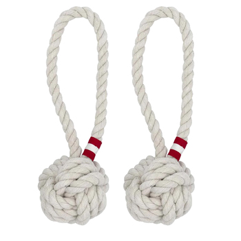 2PK Louie Living Urban Dog/Pet 20cm Tug Rope Toy Small - White