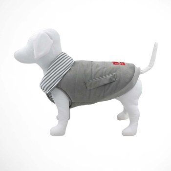 Louie Living Dog/Pet Reversible Light Sweater Medium Light Grey