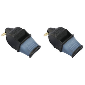 2PK Fox 40 Summit Sonik Blast CMG Whistle w/ Breakaway Lanyard Black