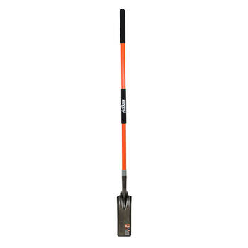 AgBoss Trenching Shovel With Long Fibreglass Handle Orange and Black