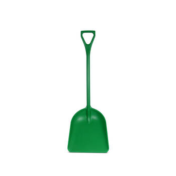 AgBoss Wide Industrial Polypropylene Plastic Grain Shovel Green