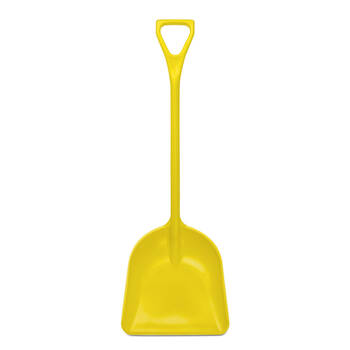 AgBoss Wide Industrial Polypropylene Plastic Grain Shovel Yellow