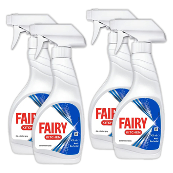 4PK Fairy Kitchen Dish & Kitchen Cleaning Spray Antibacterial 450ml