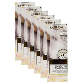 6PK Loreal 80ml Age Perfect Hair Colour Touch of Pearl