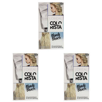 3PK Loreal Paris Colorista DIY Hair Bleaching Kit  - Blonde Bleach