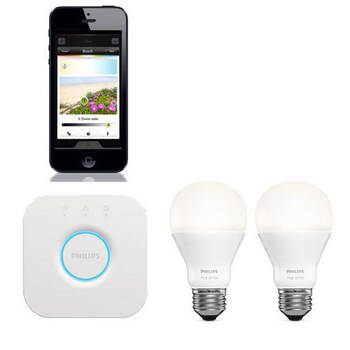 Philips HUE White E27 Wireless Lighting Starter Kit
