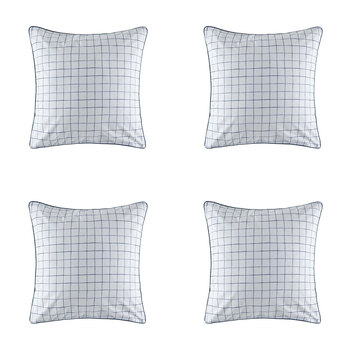 4PK Kas Australia Alrima Euro Throw Pillowcase 65x65cm - Multicoloured