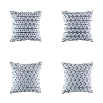4PK Kas Australia Terry Euro Throw Pillowcase 65x65cm - Grey
