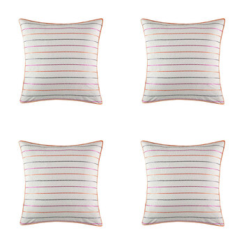 4PK Kas Australia Tarli Euro Throw Pillowcase 65x65cm - Multicoloured
