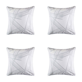 4PK Kas Australia Sasco Euro Throw Pillowcase 65x65cm - Grey