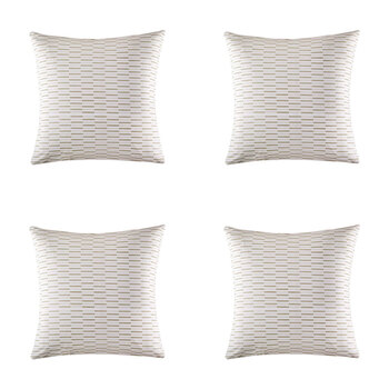 4PK Kas Australia Connor Euro Throw Pillowcase 65x65cm - Grey