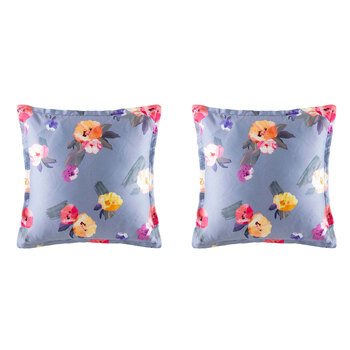 2PK Kas Australia Kelisa Euro Throw Pillowcase 65x65cm - Multicoloured