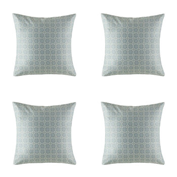 4PK Kas Australia Rosetta Euro Throw Pillowcase 65x65cm - Mineral