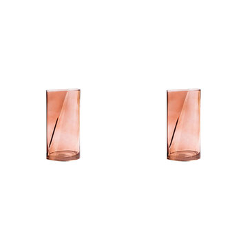 2PK Ben David Flask Flower Vase Large Rust Decorative Home/Lounge Shelf Decor