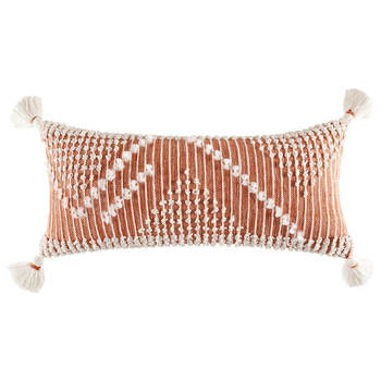 Kas Australia Zigi Filled Cushion Decor w/Tassle Rectangular 35x80cm - Clay