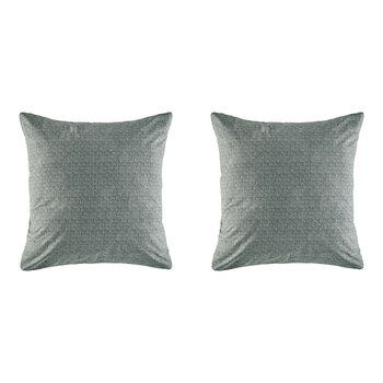 2PK Kas Australia Dandy Euro Throw Pillowcase 65x65cm - Denim
