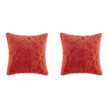 2PK Kas Australia Fresca Filled Cushion Decor Square 50x50cm - Tomato