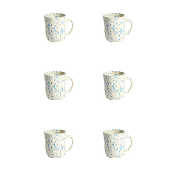 6PK Ben David Rage Stoneware Coffee Mug 400ml Drinkware - Blue