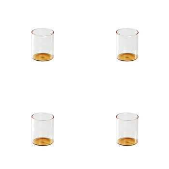 4PK Ben David Eden Glass Tumbler Drinkware One Size - Amber