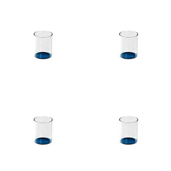 4PK Ben David Eden Glass Tumbler Drinkware One Size - Blue