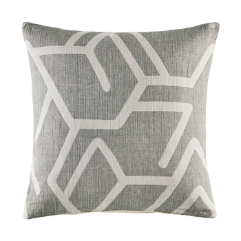 Kas Australia Bala Euro Cotton Throw Pillowcase 65x65cm - Grey