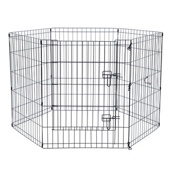 6pc Paws & Claws Pet Play Pen 6 Sided Large 61x76cm