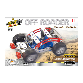 110pc Construct IT DIY Off Roader Vehicle Toy w/ Tools Kit Kids 8y+