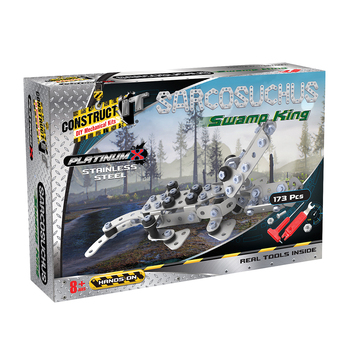 173pc Construct IT Platinum-X Sarcosuchus Swamp King Toy w/Tool Kit Kids 8+